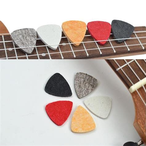 10 PCS Ukulele Guitar Wool Felt Picks (Gray) | Alexnld.com