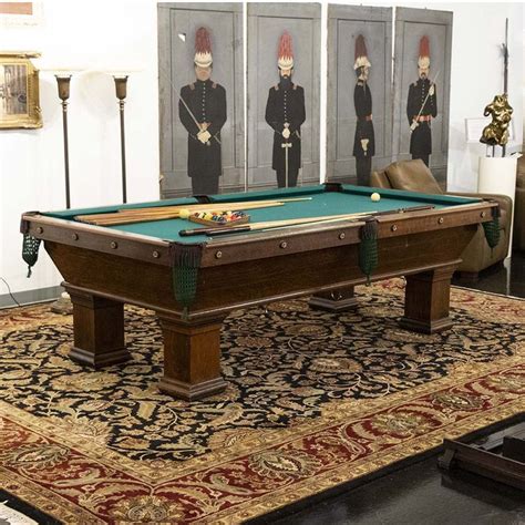 Antique S Brunswick Balke Collender Pool Table With