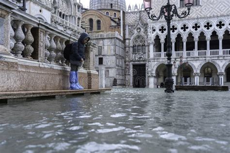 VENICE, ITALY - November 24, 2019: St. Marks Square Piazza San Marco ...