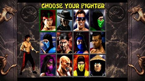 Mortal Kombat 2 Characters - Full Roster of 12 Fighters