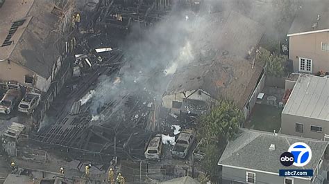 3 injured, several homes destroyed after massive fire in South Los ...