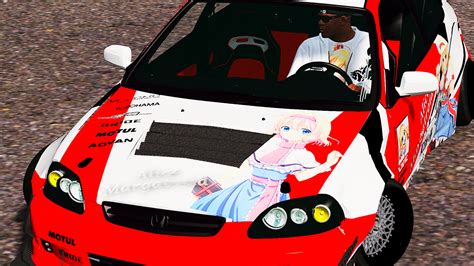 Honda Civic EK9 Rocket Bunny Itasha Livery GTA5 Mods