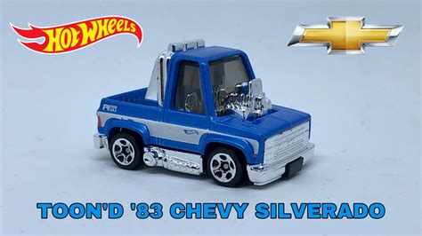 TOON D 83 CHEVY SILVERADO BLUE TOONED 4 5 HOT WHEELS 2022E Cars