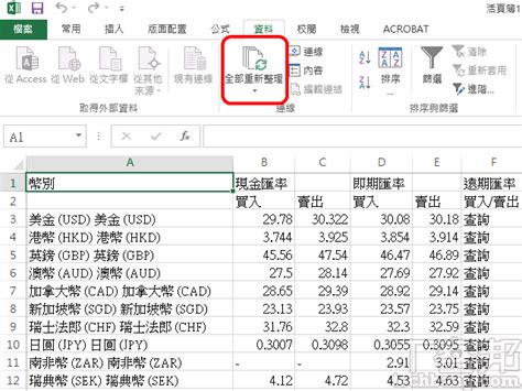 把 Web 資料匯入 Excel 中製成表格，web 資料更新時 Excel 也會同步更新 T客邦