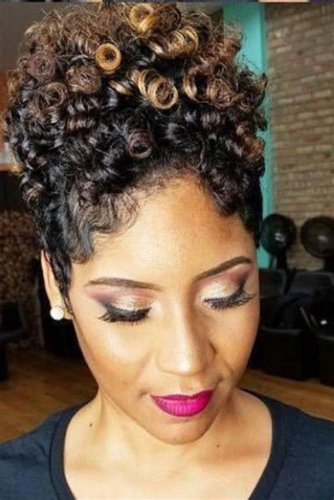 Natural Hair Updos For African American Short Hair New Natural Hairstyles