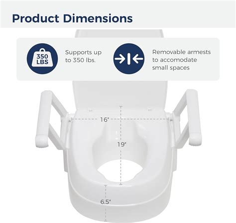 Drive Medical Preservetech Asiento De Inodoro Elevado Universal Con