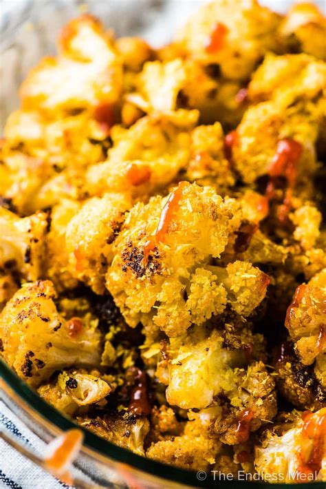 Sriracha Cauliflower Popcorn Easy Healthy Recipe The Endless Meal®