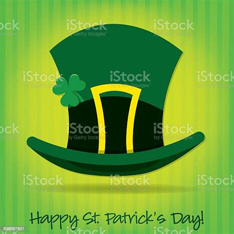 Leprechauns Hat St Patricks Day Card In Vector Format Stock