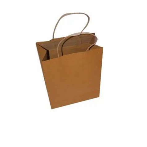 Brown Plain Paper Bag For Shopping Capacity 1kg At ₹ 14piece In Kalyan