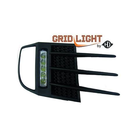 Set De Deux Grilles Anti Brouillard Avec Feux De Jour Led Vw Golf Vi