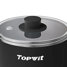Amazon Topwit Hot Pot Electric With Steamer 1 6L Ramen Cooker