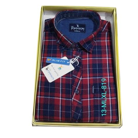 Men Cotton Check Shirt Full Sleeves Casual Wear At Rs In Kolkata