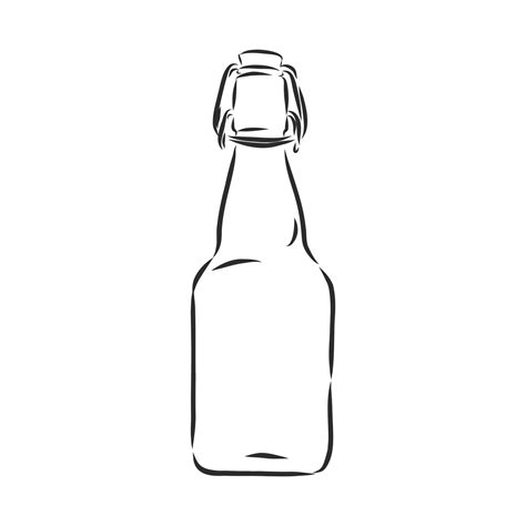 bottle vector sketch 8686775 Vector Art at Vecteezy