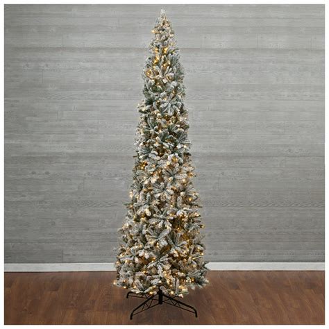 Slim Flocked Fir Pre Lit Christmas Tree 12 Ft Hobby Lobby 6042667