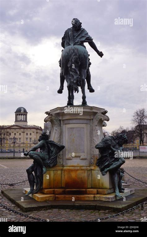 Berlin Germany Schloss Charlottenburg And The Statue Of Friedrich