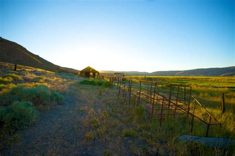 Sunset Over Old Farm Free Stock Photo - Public Domain Pictures