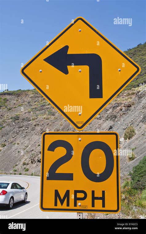 Speed Limit Sign; California, Usa Stock Photo - Alamy