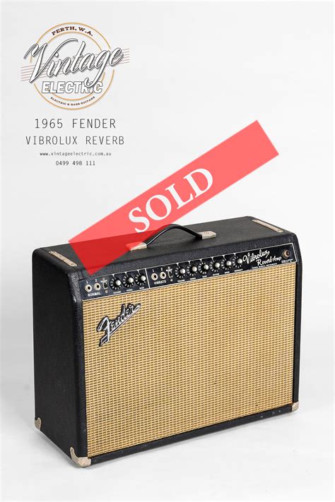 Fender Vibrolux Reverb Blackface Amplifier Vintage Electric