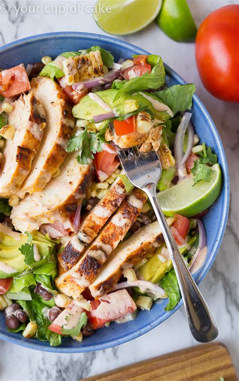 Chipotle Southwest Chicken Salad 30 Second Dressing Your Cup Of Cake