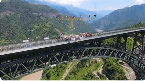 First Trial On World S Highest Chenab Rail Bridge Successful Inaugural