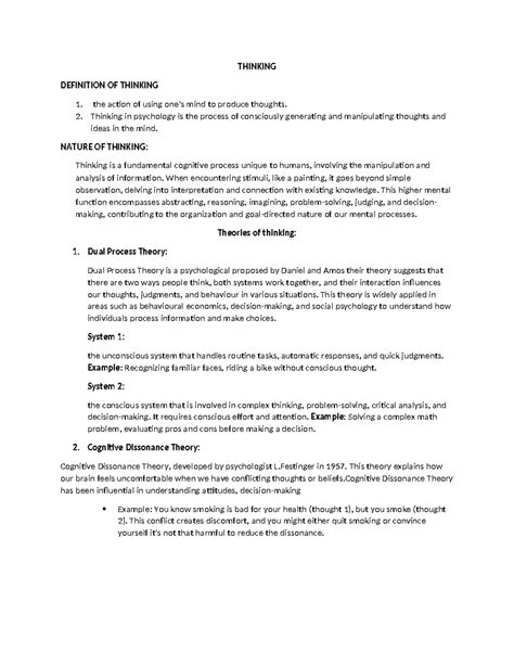 thinking thinking definition  thinking  action