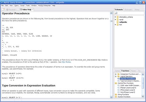 MySQL Query Browser