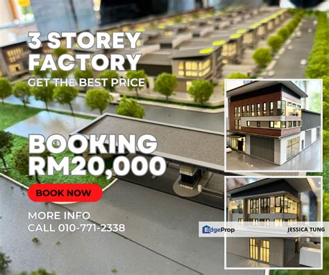 BRAND NEW FREEHOLD Semi D Factory ONLY RM20K BOOKING For Sale RM3