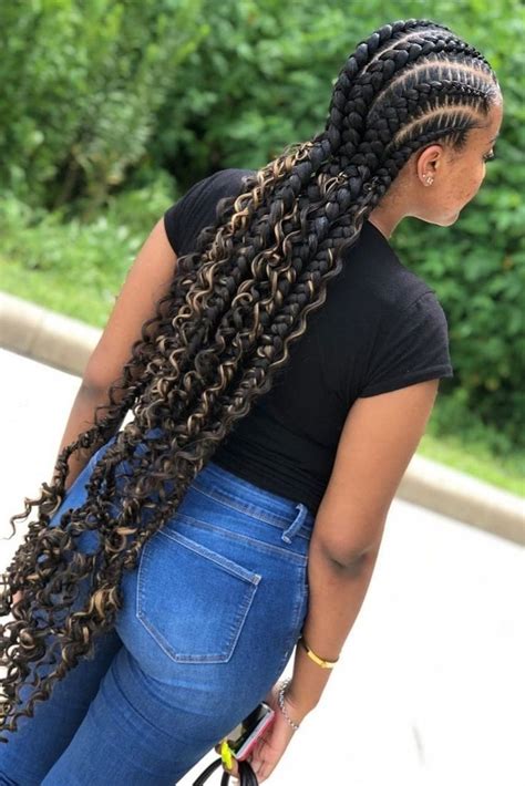 Cornrow Feed Braids Hairstyles Tresses Africaines Tresse Deirdrealan