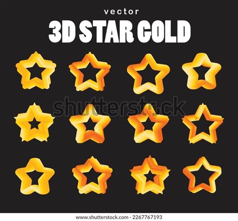 3d Stars Vector Illustration Set Stock Vector (Royalty Free) 2267767193 ...