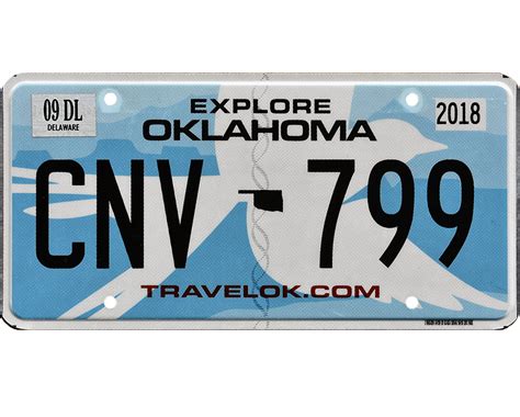 Oklahoma License Plate Wrap Kit Platewraps