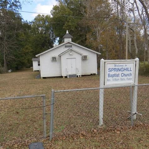 Spring Hill Baptist Church Cemetery Em Cloutierville Louisiana