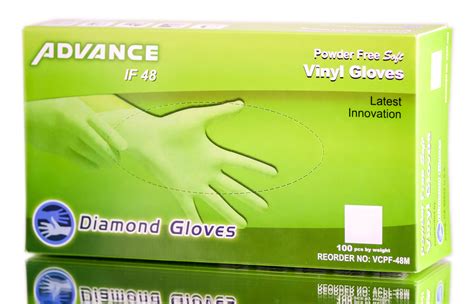 Diamond Advance Vinyl Powder-Free Gloves – Large