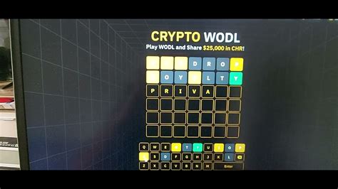 Binance Wodl Game 7 Letter Words Answer Today Share 25000 In CHR