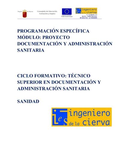 Programaci N Espec Fica M Dulo Proyecto Documentaci N Y Administraci N