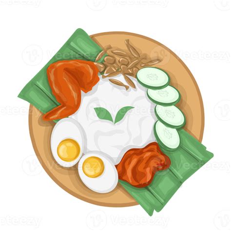 Nasi Lemak Illustration Png