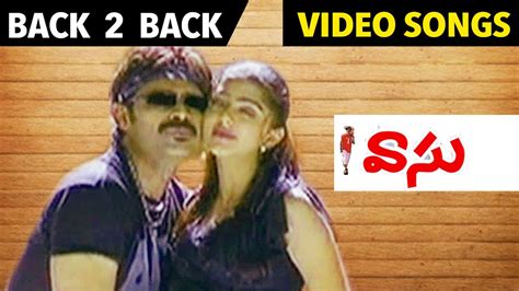 Vasu Telugu Movie Back To Back Video Songs Venkatesh Bhoomika YouTube