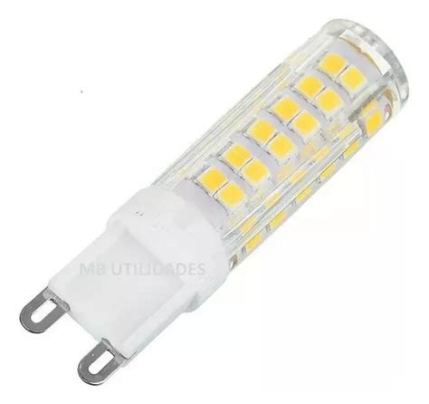 5 Lampada De Led Halopim G9 7w Para Lustres Cor Branco Quente Voltagem