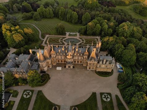 Waddesdon Manor is a country house in the village of Waddesdon, Stock Photo | Adobe Stock