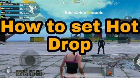 How To Set Hot Drop In Pubg Mobile Youtube