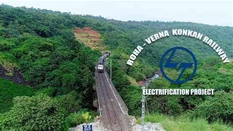 Konkan Railway Electrification Project Roha Verna Section Youtube