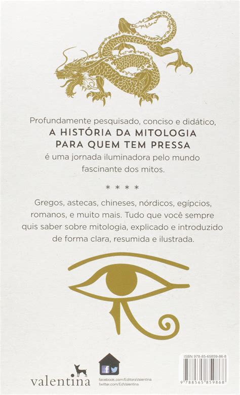 A Hist Ria Da Mitologia Para Quem Tem Pressa Porto De Letras Livraria