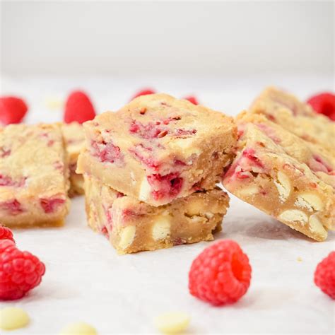 Best White Chocolate Raspberry Blondies Sweet Mouth Joy