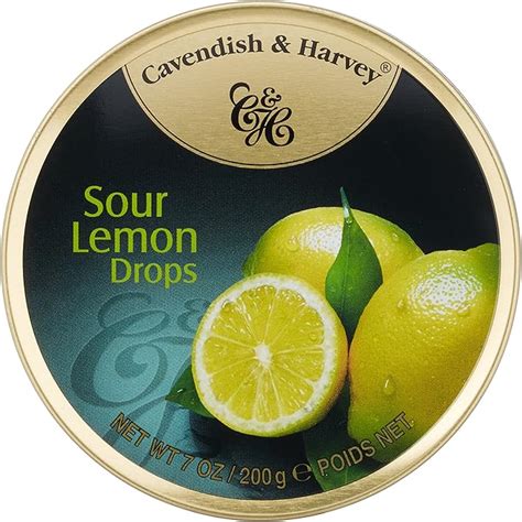 Cavendish And Harvey Sour Lemon Drops 200g Uk Grocery