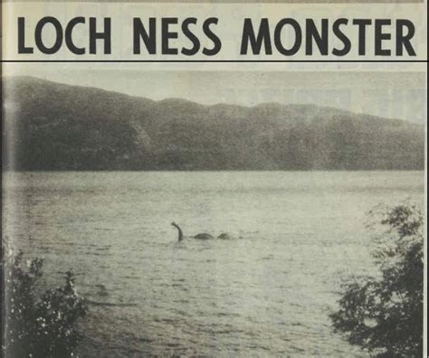 Loch Ness Monster An Interesting Photograph