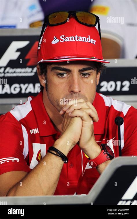 Fernando Alonso Esp Ferrari In The Fia Press Conference Hungarian