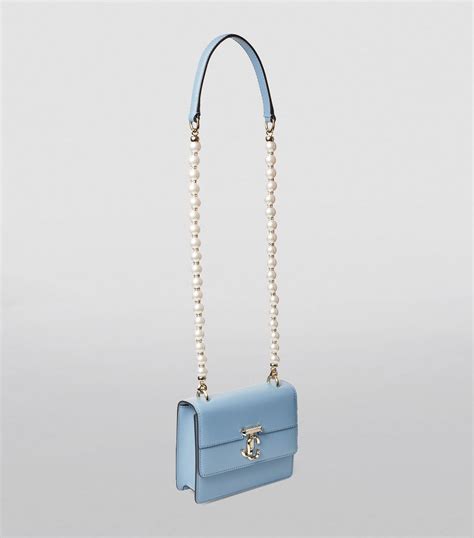 Jimmy Choo Blue Leather Avenue Shoulder Bag Harrods Uk