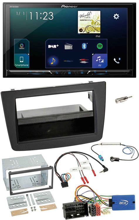 VOLANTE PIONEER BLUETOOTH USB 2DIN DAB Autoradio Per Alfa Mito 14 18