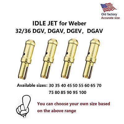 Idle Jet For Weber Dgv Dgav Dgev Carburetor Pcs Ebay