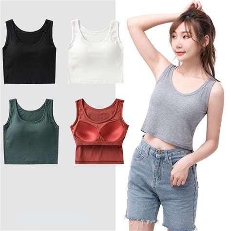 S081 Yomrzl Modal No Steel Ring Summer With Chest Pad Camisole Womens