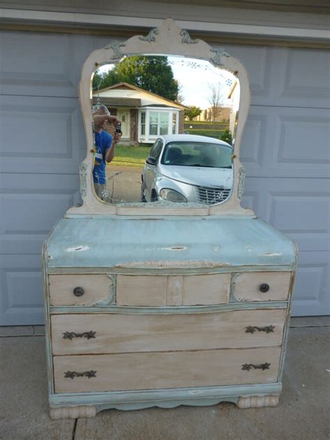 Vintage Bassett Art Deco Waterfall Dresser With By Mystwishery